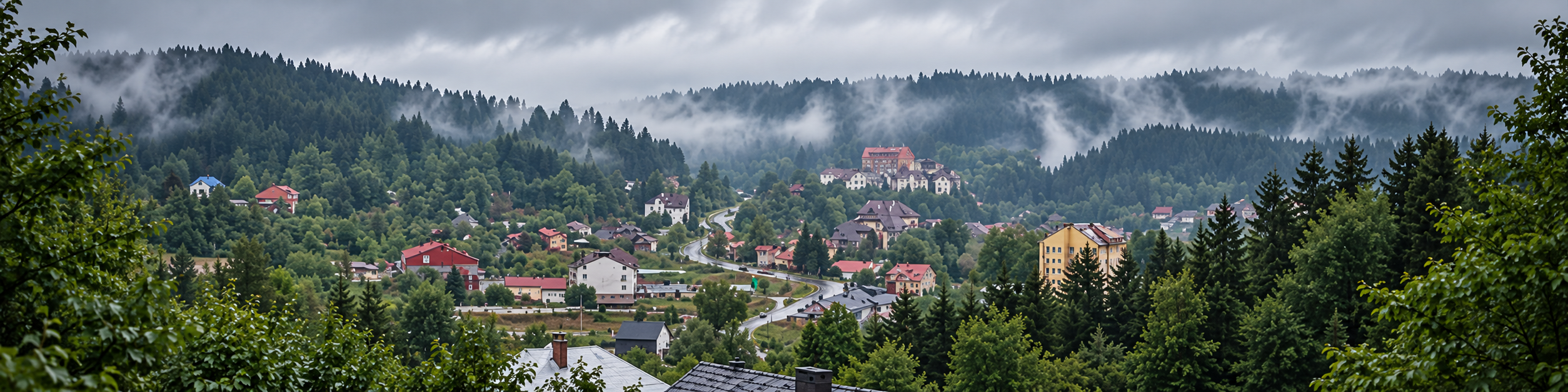 Панорама Східниці з території ГОРИЗОНТ